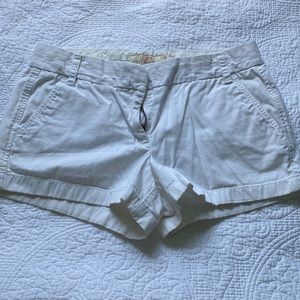 J. Crew chino white shorts gently used